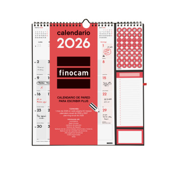 CALENDARI PARED ESP. M/V 300x330 APU. SP FINOCAM AÑO 2025 + BLOC 2
