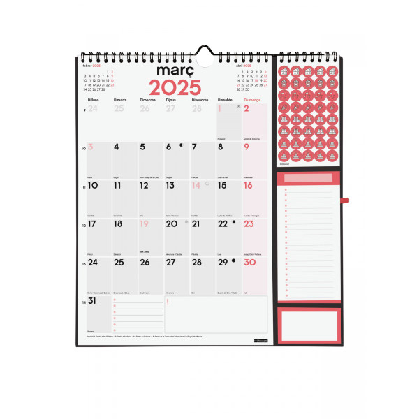 CALENDARI PARED ESP. M/V 215x325 APU. + BLOC CAT FINOCAM ANY 202 CALENDARI PARED ESP. M/V 215x325 APU. + BLOC CAT FINOCAM ANY 202