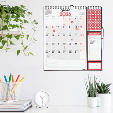 CALENDARI PARED ESP. M/V 215x325 APU. + BLOC CAT FINOCAM ANY 202