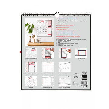 CALENDARI PARED ESP. M/V 215x325 APU. + BLOC CAT FINOCAM ANY 202