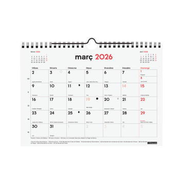 CALENDARI PARED ESP. M/V 210x150 CAT 16m ANY 2025