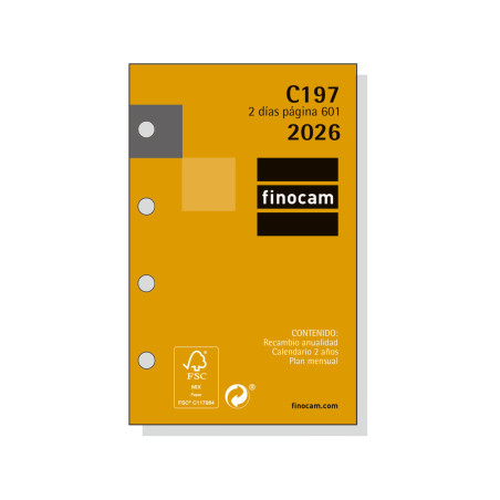 REC. AG. FINOCAM 601 (056x089) 2DP SP AÑO 2025 (C197)