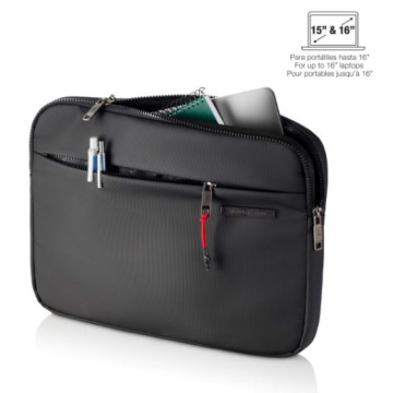 FUNDA TABLET / PORTATIL 15" MIQUEL RIUS TELA IMPERMEABLE NEGRE