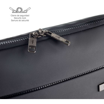 FUNDA TABLET / PORTATIL 15" MIQUEL RIUS TELA IMPERMEABLE NEGRE