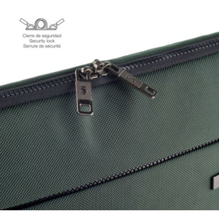 FUNDA TABLET / PORTATIL 15" MIQUEL RIUS TELA IMPERMEABLE VERD