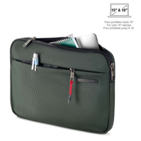 FUNDA TABLET / PORTATIL 15" MIQUEL RIUS TELA IMPERMEABLE VERD