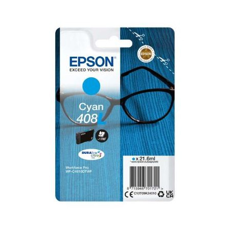 CARTUTX EPSON (C13T09K24)(408L) CIAN 1.700f