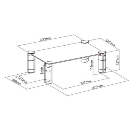 SOPORT MONITOR 400x240x120