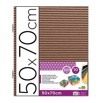 CARTRO ONDULAT CREMA 500x700mm 300g