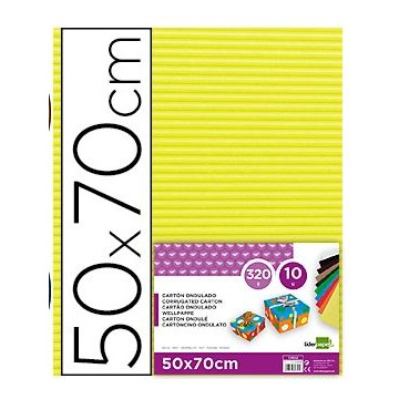 CARTRO ONDULAT GROC 500x700mm 300g