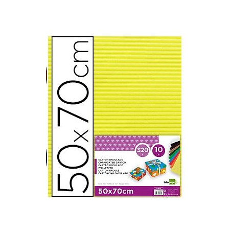 CARTRO ONDULAT GROC 500x700mm 300g