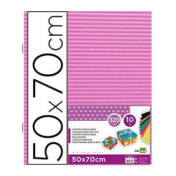 CARTRO ONDULAT ROSA 500x700mm 300g