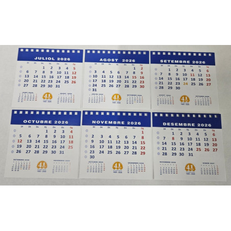 CALENDARI TAULA ESP. M/V 115x130 PARAULES 2025 (40 ANIVERSARI)