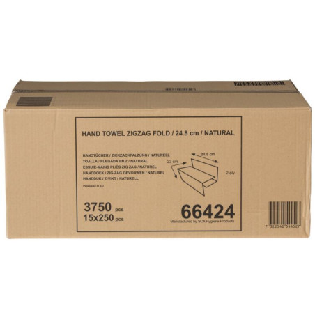 TOBALLOLETES ZIG-ZAG 248x230 250u (15u) TORK 66424