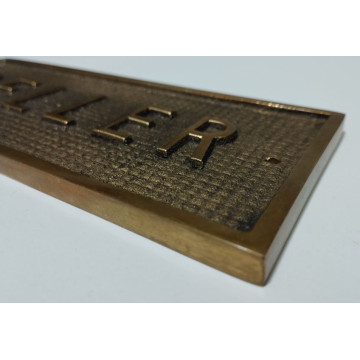 SENYAL INFORMACIO "CELLER" 200x080mm FUNDICIO BRONZE