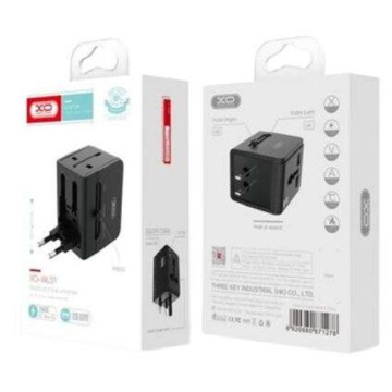 ADAPTADOR ENDOLL CORRENT + 2 USB (150 PAISOS) VIATGE