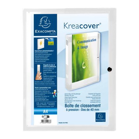 CARP. PROJECTES A4 330x250x40mm PP CRISTALL TRASLUCID CANGURO