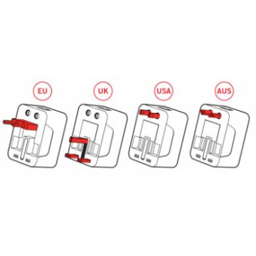 ADAPTADOR ENDOLL CORRENT (EU, UK, USA, AUS) VIATGE