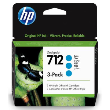 CARTUTX H.P. (3ED77A) (712) CIAN 29ml PACK 3 cartuchos