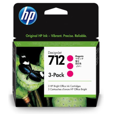CARTUTX H.P. (3ED78A) (712) MAGENTA 29ml PACK 3 cartuchos