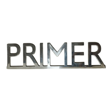 PLACA PISOS SILUETA ALUMINI PLATA 60mm "PRIMER"