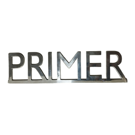 PLACA PISOS SILUETA ALUMINI PLATA 60mm "PRIMER"