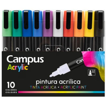 RET. TIPUS POSCA PINTURA 2 mm PC5M 10 COLORS