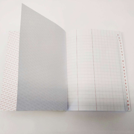 CARTONE COMPTABILITAT CUADRICULA 4mm A-Z 4º (150x205mm) 100f