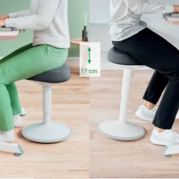 TABURETE ERGONOMICO LEITZ ACTIVE GRIS