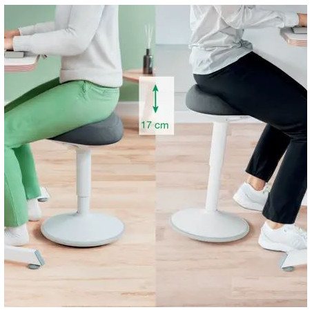TABURETE ERGONOMICO LEITZ ACTIVE GRIS