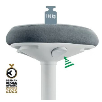 TABURETE ERGONOMICO LEITZ ACTIVE GRIS