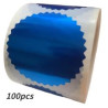 ETIQUETA BLAU RODONA 50mm IDEAL SEGELL SEC  (100u.)