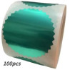 ETIQUETA VERDA RODONA 50mm IDEAL SEGELL SEC  (100u.)