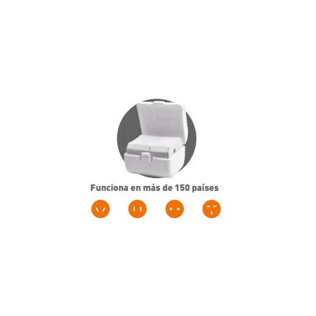 ADAPTADOR ENDOLL CORRENT INTERNACIONAL MULTIPLE 150 paisos