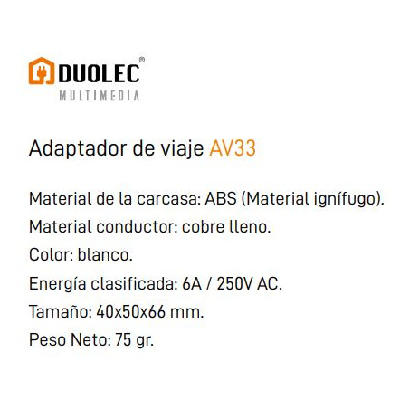 ADAPTADOR ENDOLL CORRENT INTERNACIONAL MULTIPLE 150 paisos
