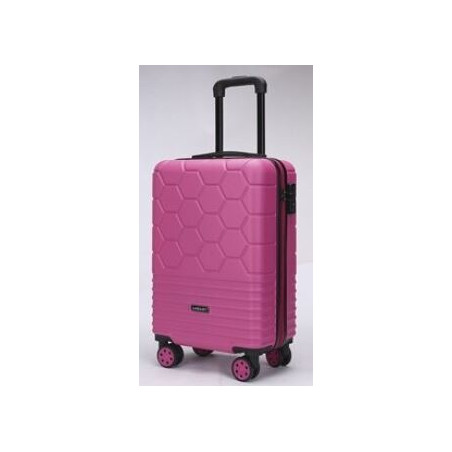 MALETA VIATGE TROLEY 550x340x235 ABS ROSA FUCSIA