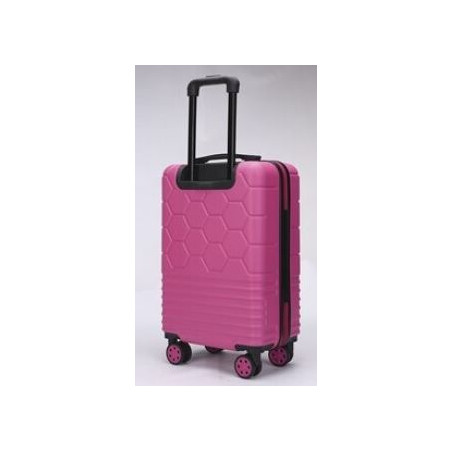 MALETA VIATGE TROLEY 550x340x235 ABS ROSA FUCSIA