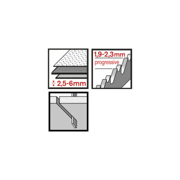 SERRA CALADORA METALL PAS 2,5 92 mm (3u) (FE)