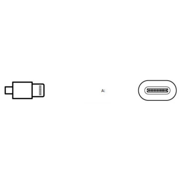 CABLE USB TIPO C (M) / LIGHTNING (M) 2m (3.0)