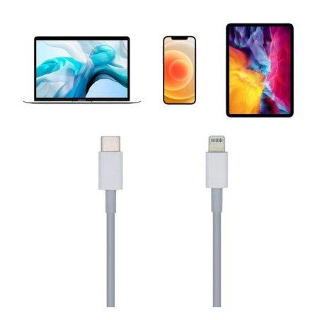 CABLE USB TIPO C (M) / LIGHTNING (M) 2m (3.0)