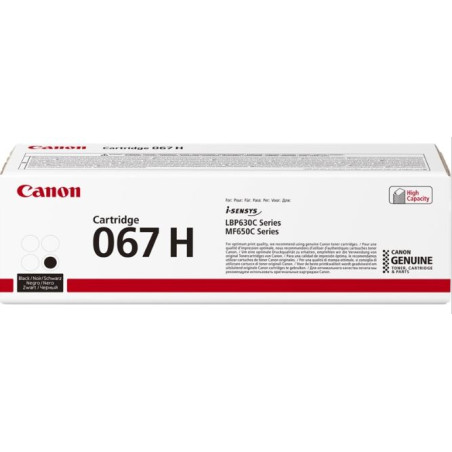 CARTUTX LASER CANON (067H)(5106C002) NEGRE 3.130f