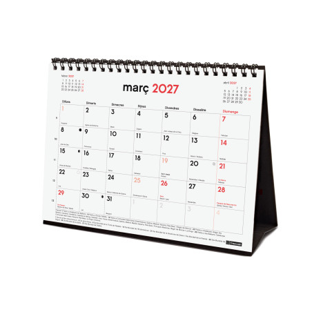 CALENDARI TAULA ESP. M/V 210x150 APU. CATALA 16m ANY 2026