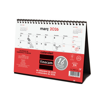 CALENDARI TAULA ESP. M/V 210x150 APU. CATALA 16m ANY 2026