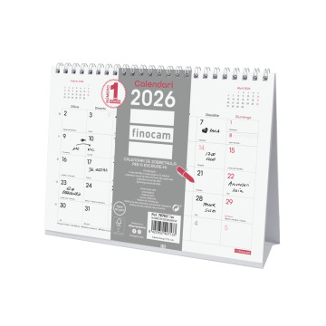 CALENDARI TAULA ESP. M/V 210x150 APU. CAT FINOCAM CHIC ANY 2026 2