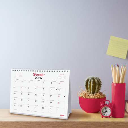 CALENDARI TAULA ESP. M/V 210x150 APU. CAT FINOCAM CHIC ANY 2026