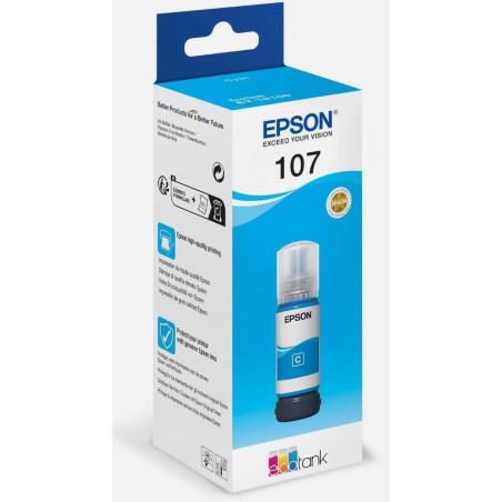 CARTUTX EPSON (C13T09B240)(107) CIAN 70ml 7.200f ECOTANK