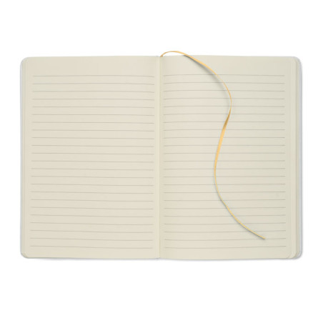 DIARI (145x210) JEAJ A5 BLANC / GOMA OR RATLLAT (MARCA LASER OR)