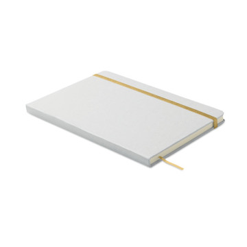 DIARI (145x210) JEAJ A5 BLANC / GOMA OR RATLLAT (MARCA LASER OR)