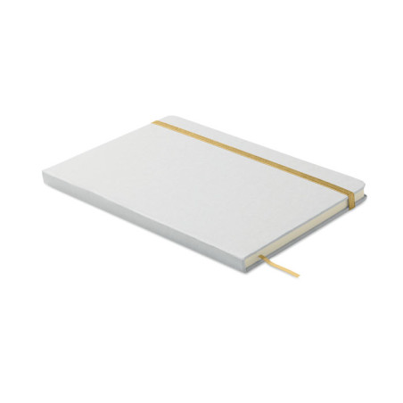 DIARI (145x210) JEAJ A5 BLANC / GOMA OR RATLLAT (MARCA LASER OR)