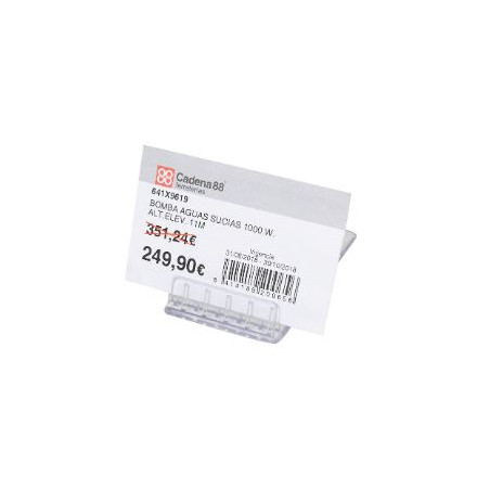 SOPORT SOBRETAULA 040x060 TRANSPARENT (PLASTIC) 20u PORTA PREUS